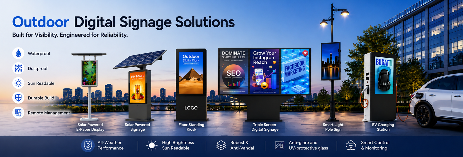 Outdoor LCD Digital Signage