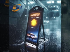 Portable Outdoor LED Display with 10H Battery, 4500Nits IP65 Waterproof P2.5 Screen for Commercial A
