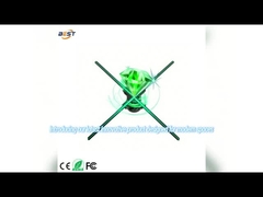 Interactive Hologram Fan 3D LED Display Holographic Cover Blade Various Sizes Solutions