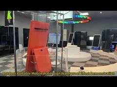 Outdoor Portable Digital Signage with Wheels for Mobile Advertising