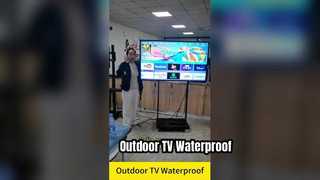 IP55/IP66 Waterproof Outdoor TV | 4K Google TV High Brightness Commercial Display