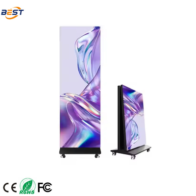 quality  Portable Indoor LED Poster Screen P1.25-P2.5 4K UHD 3840x2160 factory