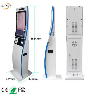 quality  21.5/27 Inch Self-Service Kiosk Android/Windows Touch Screen Printer/QR Scanner Cash Payment-OEM Including Barcode Reader SDK factory