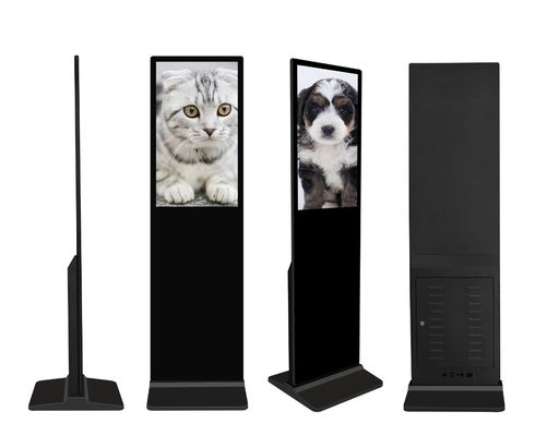 43 55 inch Indoor Free Standing capacity touch screen kiosk digital signage and displays with face recognition camera