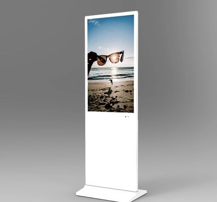 43 55 inch Indoor Free Standing capacity touch screen kiosk digital signage and displays with face recognition camera