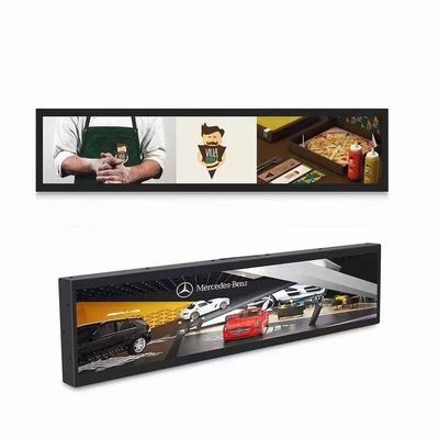 Widescreen Monitor Stretched LCD Bar Display 29.3 Inch For Supermarket Shelf