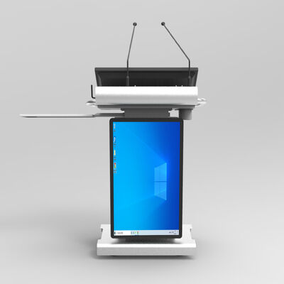 Smart Digital Podium with 23.8" Front Screen and Wireless Microphone Featuring Intel i5 6th Gen Processor