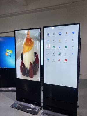 55 Inch Android OS LCD Digital Signage with 350 Cd/m² Brightness for Indoor/Outdoor Advertising Display Screen