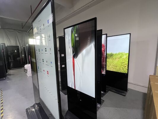 55 Inch Android OS LCD Digital Signage with 350 Cd/m² Brightness for Indoor/Outdoor Advertising Display Screen