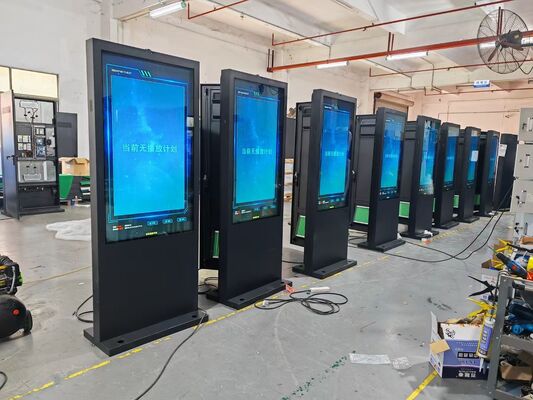 43-75 Inch Touch Screen LCD Advertising Display with 2500nits Brightness and 178°/178° Viewing Angle
