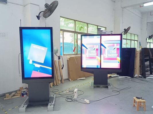 43-75 Inch Touch Screen LCD Advertising Display with 2500nits Brightness and 178°/178° Viewing Angle