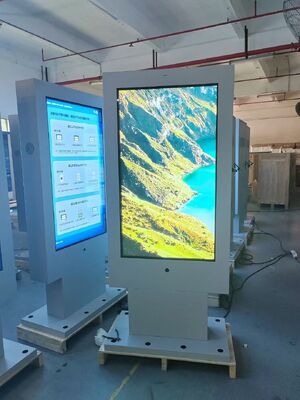 85 65 55 43 Inch Outdoor LCD Digital Signage with 2500Cd/m² Brightness and 178°/178° Viewing Angle Powered by Quad-core Cortex-A17 CPU