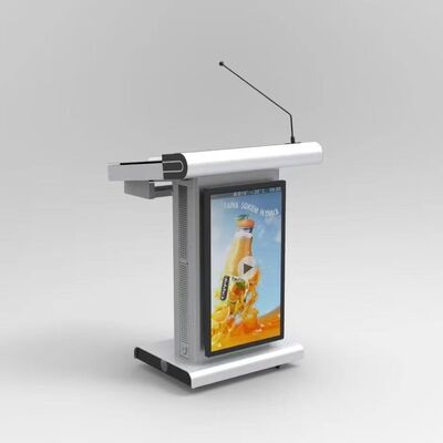 Professional Digital Podium Lectern with Intel i5 6th, 350 Cd/m² Brightness, and 8GB RAM for Conference and Classroom