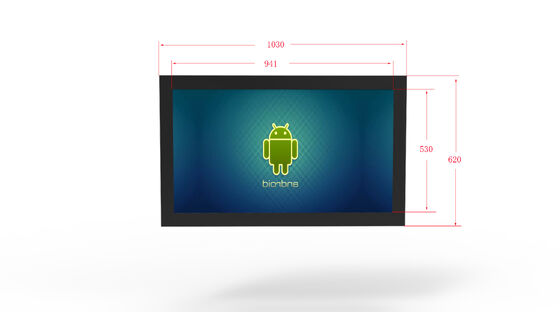 Smart Wall Mounted Digital Signage Display with 2500Cd/m² Brightness, 178°/178° Viewing Angle and Quad-core Cortex-A17 CPU
