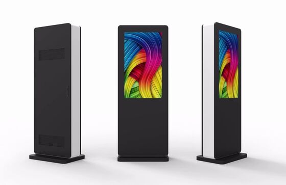 55 inch Outdoor LCD Digital Signage with 2500Cd/m² Brightness and Android OS Advertising Totem Media Player