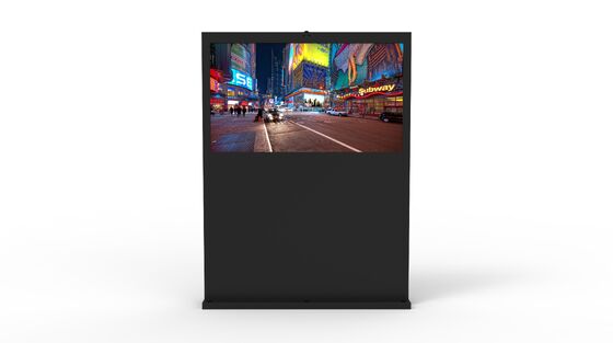 55 Inch IP65 Waterproof Commercial LCD Display with 2500Cd/m² Brightness for Outdoor Digital Signage