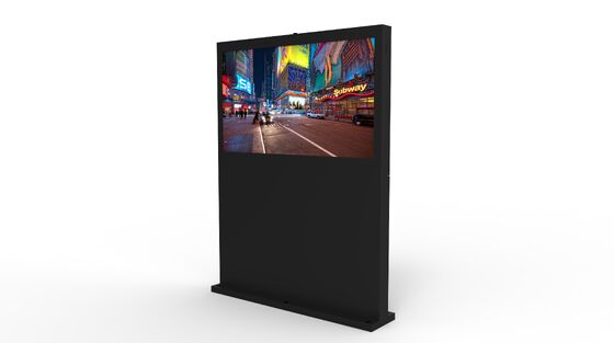 55 Inch IP65 Waterproof Commercial LCD Display with 2500Cd/m² Brightness for Outdoor Digital Signage