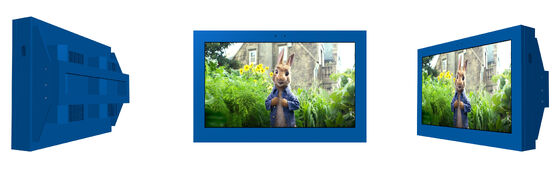 55 Inch Waterproof Outdoor LCD Display with 2500 Nits Brightness for Digital Signage and Advertising