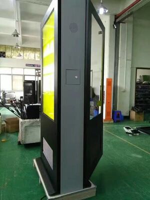 55 65 Inch Outdoor Totem Signage 4K Double Sided Digital Signage Advertising Display with 2500Cd/m² Brightness