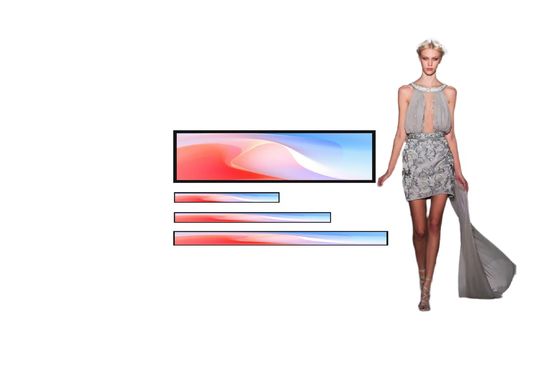 23.1 24 28 36 37 43 Inch Ultra Wide LCD Display Digital Shelf Digital Signage Screen