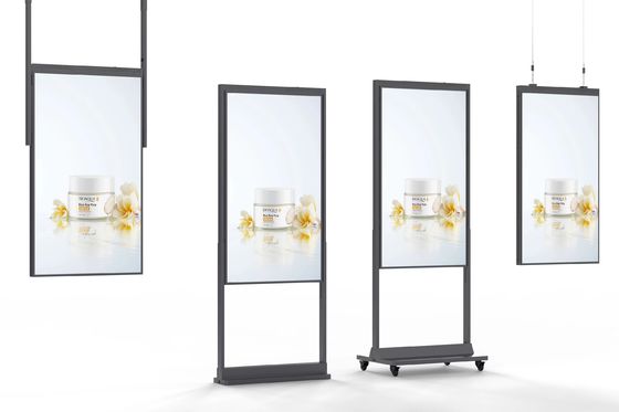 55 65 Inch Shop Window Display Screens 2500 Nit High Brightness LCD Monitors