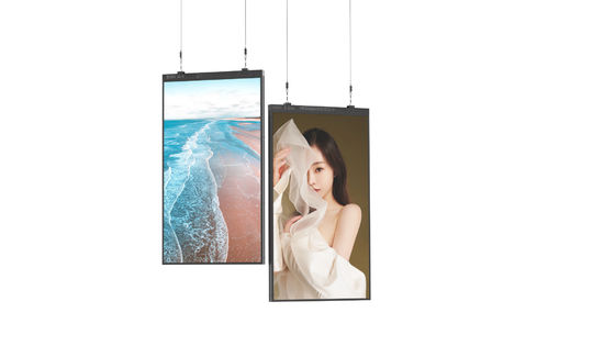 High Brightness Hanging Shop Advertising Display , Window Display Screens OEM ODM