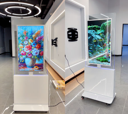 Floor Standing LCD Advertising Kiosk Remote Update Android Vertical Totem Digital Signage