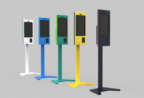 Floor Stand Touch Kiosk Android Windows 15.6 21.5 32 inch Self-service Payment Kiosk With Thermal Printer QR code Scanner