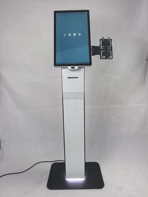 Interactive Self Service Kiosk 21.5 32 Inch Floor Standing Touch Screen POS Printer Kiosk