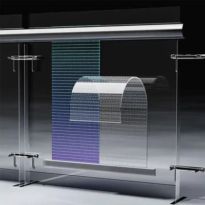 Flexible LED Film Screen Bendable Transparent Display with IP65 Waterproof for Exhibition/Billboard/Retail Visual Solution