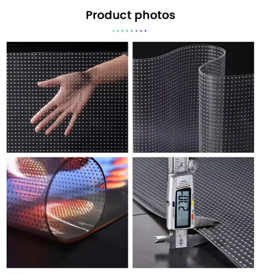 High Transparency 85% Customizable Waterproof Transparent LED Film Display for Retail Window Showcase