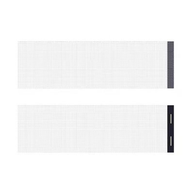 IP65 Waterproof Glass Curtain Wall Advertising Thin Film LED Display 5000nits Brightness High Transparency 85% Easy Installation