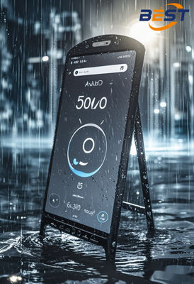 Outdoor P2.5 Portable LED Signage with 10H Battery 4500Nits IP65 Waterproof for Commercial Advertising
