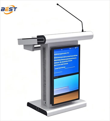 TFT 8GB RAM Digital Multimedia Podium with 350 Cd/m² Brightness and 1050mm Ergonomics Height for Business Presentations