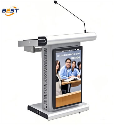 8GB RAM Smartboard Podium with 350 Cd/m² Brightness and Multi Points Foil Touch for Classroom