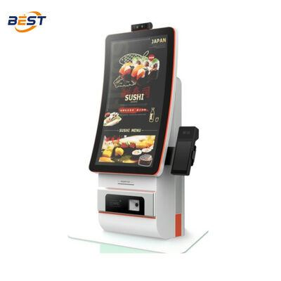21.5 Inch Self-service Ordering Kiosk with 10-point Capacitive Touch and Intel Core I3 CPU POS System