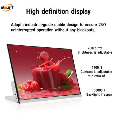Digital Menu Board Display for Restaurant Indoor LCD Screen USB Ultra Thin High Brightness