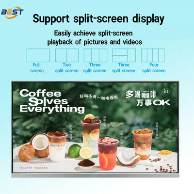 Commercial Digital Tabletop Menu Displays 23.8inch/21.5inch Pixel Pitch Customizable System