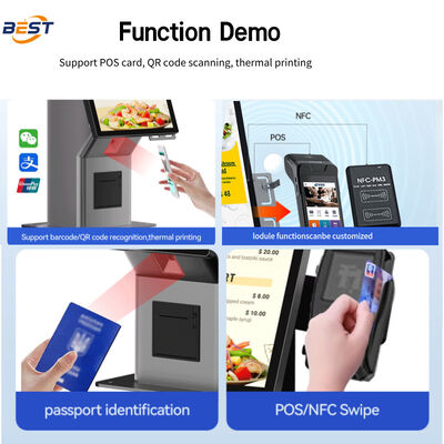 Interactive Touch Screen Vending Machine with 178°/178° Viewing Angle, 8GB DDR3 RAM, and Capacitive Touch Screen