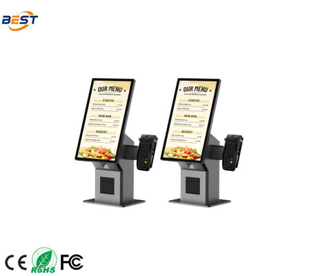 21.5 Inch Capacitive Touch Screen Digital Menu Board with Thermal Printing and Full Color LCD for Restaurants