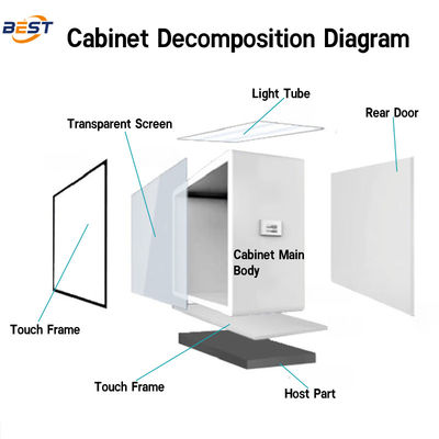 Interactive Hologram Display Box With AI , Naked Eye 3D Hologram Cube Holocube