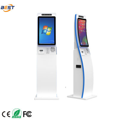 Commercial Self-Service Payment Terminal with 50,000-Hour Lifespan, 10-Point Capacitive Touch, and RGB Ambient Lighting