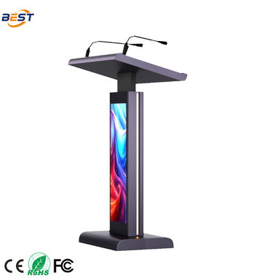 21.5 Inch Touchscreen Multimedia Podium with Multi Points Foil Touch and 8Ω Built-in Speakers