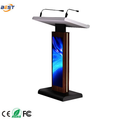 21.5 Inch Display Digital Podium with Multi Points Foil Touch and 256GB Solid-state Drive Smart Lectern