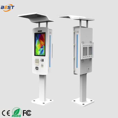 Outdoor Self Ordering Kiosk with IP65 Waterproof Rating Intel Core i3/i5/i7 Processors and 10-point Capacitive Touch