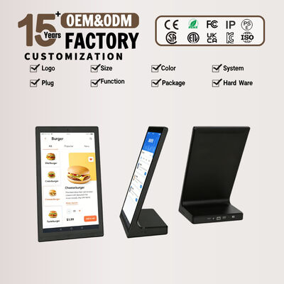 10.1″ / 15.6″ L‑Shape Touch Screen Desktop Digital Signage | Android Kiosk with Loop Playback & WiFi Remote Control