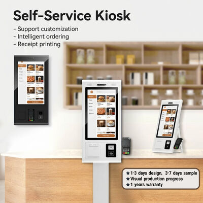 Display Size 21.5 To 32 Self Order Kiosk Offering Self Service Capabilities with POS and Inventory Systems Integration