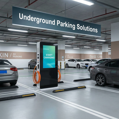 55" Outdoor Charging Station Display | 2000nit High Brightness IP55 Custom