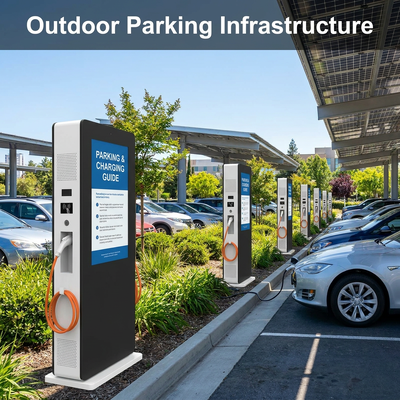 55" Outdoor Charging Station Display | 2000nit High Brightness IP55 Custom