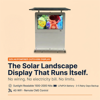 Solar Powered Outdoor Digital Billboard | 2000 Nits | Off-Grid